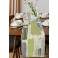 thumbnail image 2 of Table Runner Dresser Scarf 13 x 70 Inch Sage Green Paint Abstract Mottled Classic Art Table Runners Non-Slip Heat Resistant Kitchen Dining Table Decor for Indoor Outdoor Home Party Decoration, 2 of 7