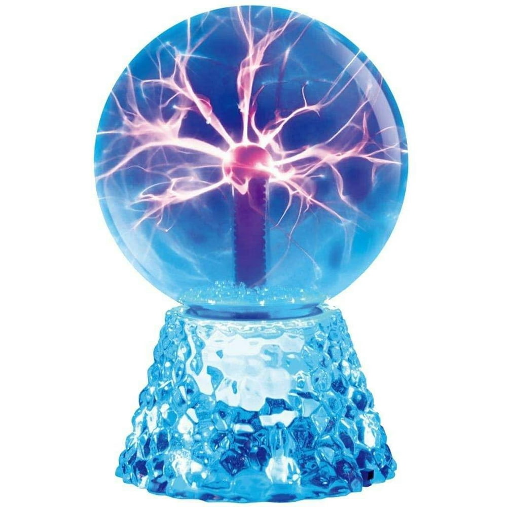 Elegantoss 8" Crystal Plasma Ball Lamp Blue Color Globe Design with
