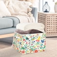 thumbnail image 3 of Yayeee Collapsible Cube Storage Bin with Lid Fabric Closet Decorative Basket with Handles, Cartoon Animals, 3 of 7