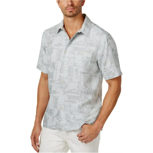 Camisa Quiksilver Hooked Up Button Up para hombre, verde, pequeña Quiksilver Botones al frente