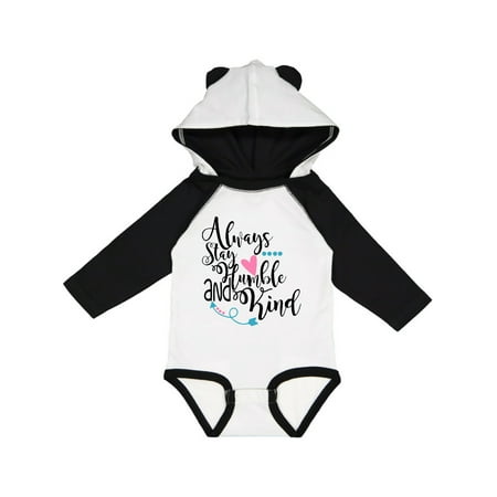 

Inktastic Always Stay Humble and Kind Gift Baby Boy or Baby Girl Long Sleeve Bodysuit