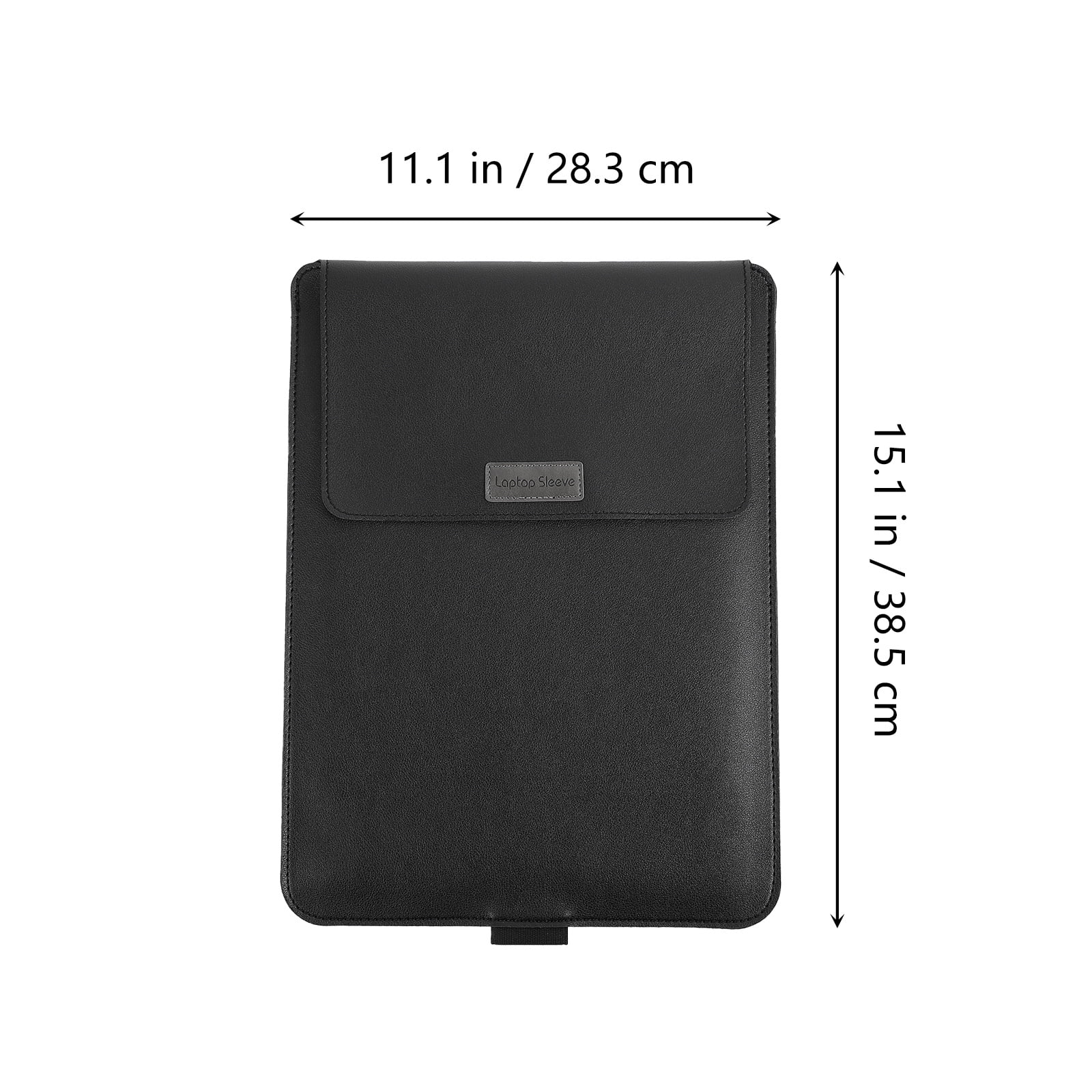 MERRYHAPY Black Laptop Sleeve with Stand, TPU Protective Case, Portable Cover for Travel and Everyday Use