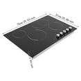 thumbnail image 2 of Knob Electric Cooktop Embedded 4 Burners Electric Cooktop 110V 75cm*51cm Modern For Kitchens, Cabins, Snack Bars, Offices, Hotels, 2 of 21