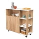 thumbnail image 5 of Mesa Auxiliar de Cocina Coralyn, Blanco y Café Claro Virtual Muebles, 5 of 8