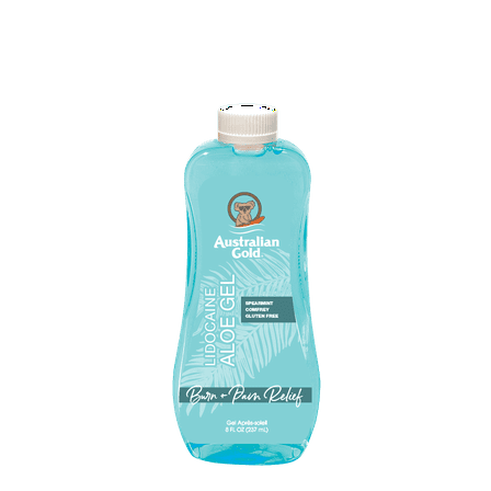 Australian Gold Aloe Freeze Gel with lidocaine for burn   pain relief, 8 fl. oz