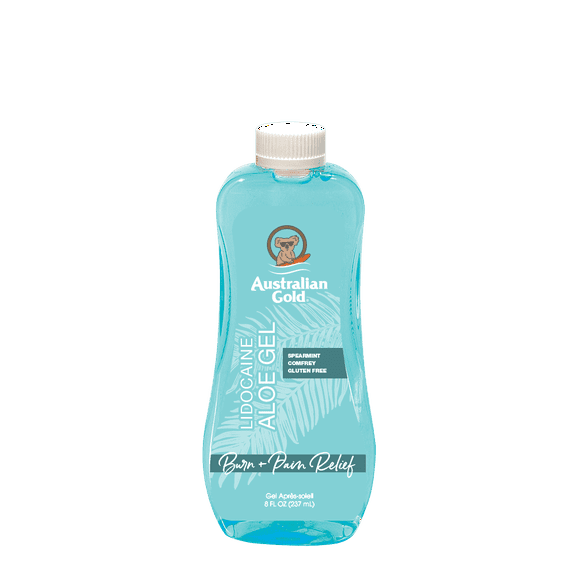 Australian Gold Aloe Freeze Gel with lidocaine for burn   pain relief, 8 fl. oz