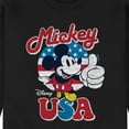 thumbnail image 3 of Disney - Americana - Mickey Mouse USA Flag - Men's Crew Neck Fleece Pullover, 3 of 5