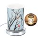 thumbnail image 5 of Máquina De Aromaterapia Purificador De Aire Calentador De Velas Calentamiento Rápido Lámpara De Aroma Eléctrica Con Patrón Exquisito Para Spa Yoga Gimnasio Oficina Decoración Del Hogar Scienceny HA027993-01, 5 of 7
