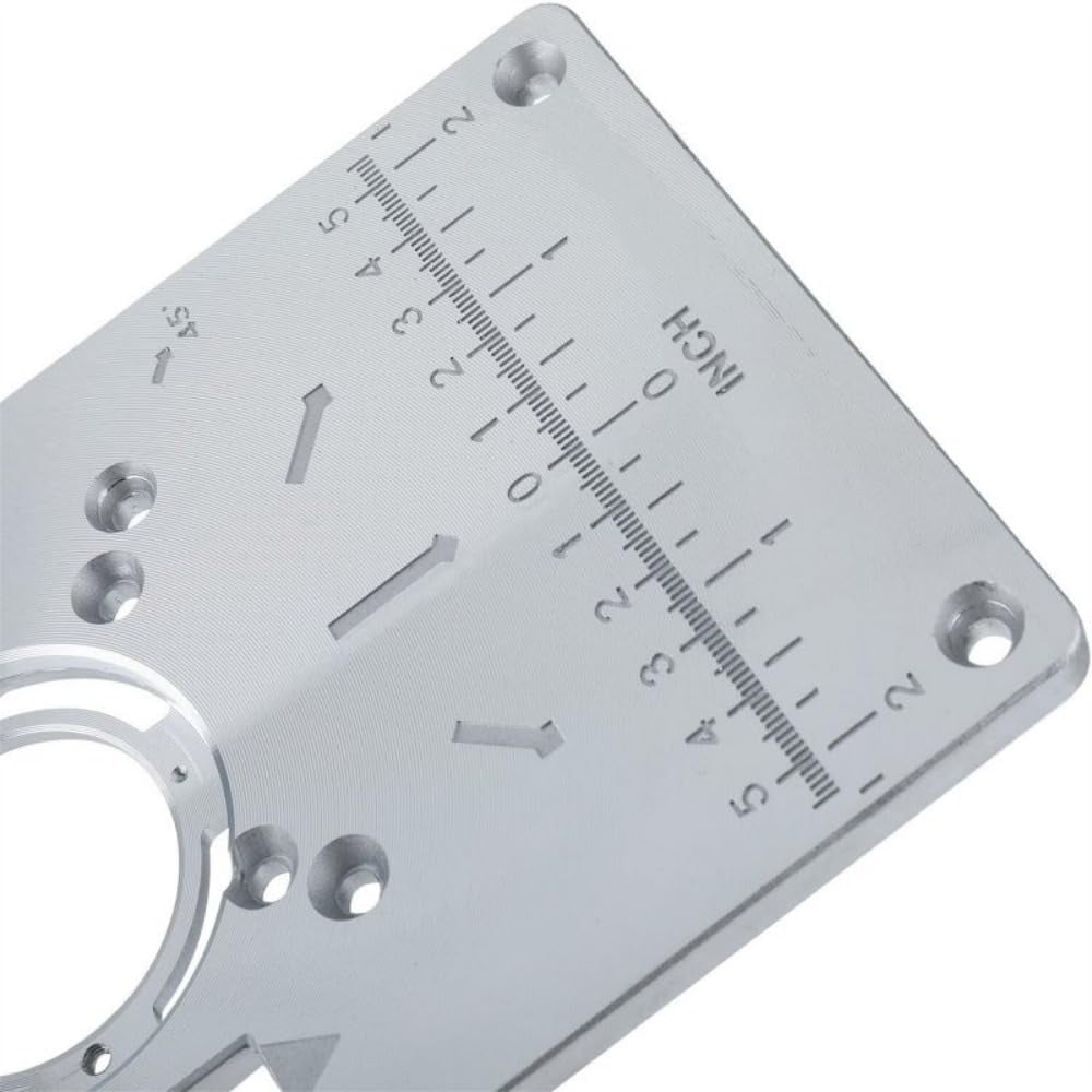 Router Table Insert Plate, Woodworking Benches Router Trimmer Models With 4 Rings High Accuracy Engraving Machine For Industrial Use