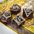 thumbnail image 5 of Cusdie Hollow Metal Dice, Flying Dragon D&D Dice, 7 Pcs DND Dice Set, Polyhedral Dice Set, for Role Playing Game MTG Pathfinder, 5 of 5