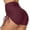 Wine, variant on WNEGSTG Booty Shorts for Women Women High Waisted Yoga Shorts Sports Ruched Butt Lifting Workout Running Hot Leggings