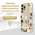 thumbnail image 2 of Caseyard TPU Clear Case for iPhone 13 with Carnation Flowers design phone cover, 2 of 7