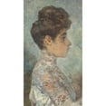 thumbnail image 2 of Martinus van Andringa 10x14 Black Ornate Wood Framed Double Matted Museum Art Print Titled: Portrait of Lizzy, in Profile to the Right (1874 - 1918), 2 of 5