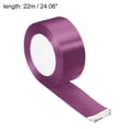 thumbnail image 2 of Unique Bargains 1.5" Wide 24 Yards Satin Ribbon Single Side Craft Roll Decoration Lilac Purple, 2 of 6