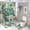 style-202, variant on 4 Pcs Shower Curtain Sets Abstract Mountain Forest Landscapes Shower Curtain Set with Curtain Rug Toilet Cover And U Shaped Mat Mountain Woodland 12 Plastic Hooks for Bathroom Decor 72inch X 72inch