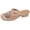 Camel, variant on Jelly Sandals Clogs for Women Low Block Heel Glitter Jellies Shoes Slip On Summer Strap Cutout Mule Sandals Lattice Closed Toe Garden Beach Resort Camel Size 39