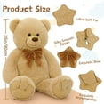 thumbnail image 4 of Tezituor 35'' Giant Teddy Bear Stuffed Animal Big Teddy Bear with Bow Plush Toy, 4 of 7