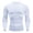 White, variant on Gym Men Shirts White Long Sleeve Tops Muscle Stretch Crew Neck Cycling Skinny Mens Classic T-Shirt