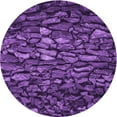 thumbnail image 1 of Ahgly Company Indoor Round Patterned Purple Iris Purple Area Rugs, 8' Round, 1 of 6