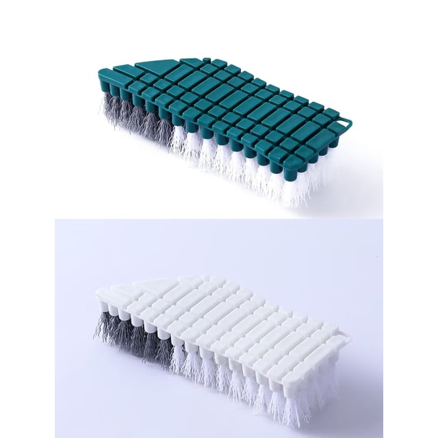 Paquete de 2 cepillos de limpieza para fregadero, cepillo flexible, perfecto para bañeras, fregaderos, paredes de azulejos, encimeras y suelos. JAMW Sencillez