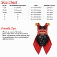 thumbnail image 7 of iiniim Baby Sequined Ringmaster Circus Show Girls Boys One Piece Romper Hi-Lo Tailcoat Halloween Party Size 6M-5 Black&Red 4-5, 7 of 7