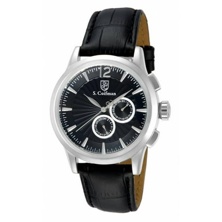 S. Coifman Men's SC0261 Quartz Chronograph Black Dial Watch