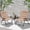 Khaki, variant on Suncrown Patio Padded Folding 3-Pieces Chair Set Adjustable Reclining Outdoor Furniture Metal Sling Chair with Coffee Table, Red