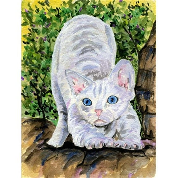 11 x 15 in. Cat - Devon Rex Flag Garden Size