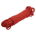 thumbnail image 1 of Uxcell 1Pc Polypropylene Rope Diamond Braid Nylon Cord High Strength 3/8" x 98ft Red, Black, 1 of 6