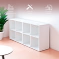 thumbnail image 3 of Ilios Innova | Librero Organizador de MDF Color Blanco, Mueble Moderno para Sala, Oficina o Recámara, 3 of 9