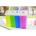 thumbnail image 3 of (green)Smoothies Cup Eco-friendly Double Layer Silicone Slushy Ice Cream Maker, 3 of 5