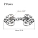 thumbnail image 2 of Broche de capa 2 pares de ganchos y ojos para coser, broches vintage para capas (Plata), 2 of 7