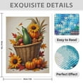 thumbnail image 3 of Diamond Art Kit for Adults, Autumn Plant Pumpkin Print Diamond Painting for Adults Beginners, 5D DIY Diamond Art Painting Kits, Colorful Diamond Painting Craft for Home Decor 12x16, 3 of 7