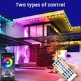 thumbnail image 3 of Lámpara de alero impermeable Yocrostar IP67 para techo de casa, 300 pies RGB, 3 of 7