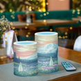 thumbnail image 3 of Yayeee Flameless Candles with Remote Flickering Battery Operated Multi Color Changing, Floral Mountain, 3 of 7