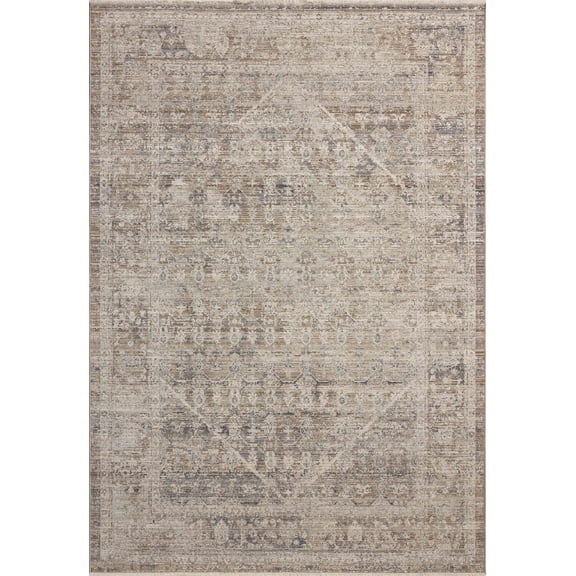Chris Loves Julia x Loloi Ida Slate / Natural 5'-3" x 7'-6" Area Rug