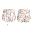 thumbnail image 3 of Gukieu Flower Rabbit Print Women's Sports Shorts with Drawstring Elastic Waistband for Running, Yoga, Fitness-Small, 3 of 7