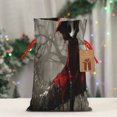 thumbnail image 5 of Naloa Dark Red Hooded Girl Drawstring Christmas Bags, 3D Xmas Gift Bags, Christmas Wrapping Bags, Xmas Goodie Bags, Treat Pouch Bags, Party Favor Bags-Medium, 5 of 9
