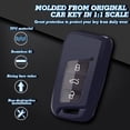 thumbnail image 5 of Xotic Tech Purple Black TPU Key Fob Shell Full Cover Case, Compatible with Volkswagen Arteon Atlas Golf Alltrack Jetta Passat Tiguan Skoda Kodiaq Superb A7 Smart Keyless Entry Key, 5 of 8