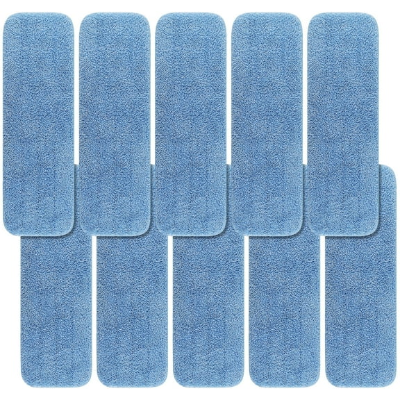 10 Pack 18'' Replacement Microfiber Pad for Rubbermaid Commercial 18 Inch Mop Head