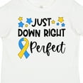 thumbnail image 4 of Inktastic Just Down Right Perfect Down Syndrome Awareness Ribbon Boys or Girls Toddler T-Shirt, 4 of 5