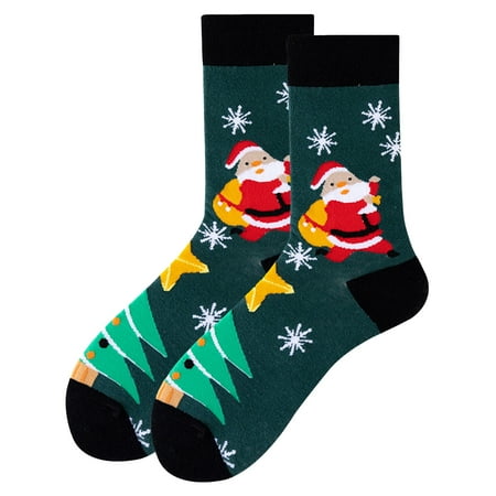

Hinvhai Clearance Women Mens Unisex Christmas Gifts Casual Winter Warm Cotton Socks Knit Soft Long Socks