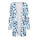 thumbnail image 4 of Mujeres de Manga Larga Tops de Impresión Casual Blusa de Bolsillo Cardigan Algodón Poliéster, Moda Señoras Top para el Uso Diario Y Casual de Primavera, 4 of 9