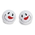 thumbnail image 3 of CHOK Holiday Dog Toy Spikey Snowman Ball Squeaker Soft High Bounce Choose Quantity (One Ball), 3 of 4