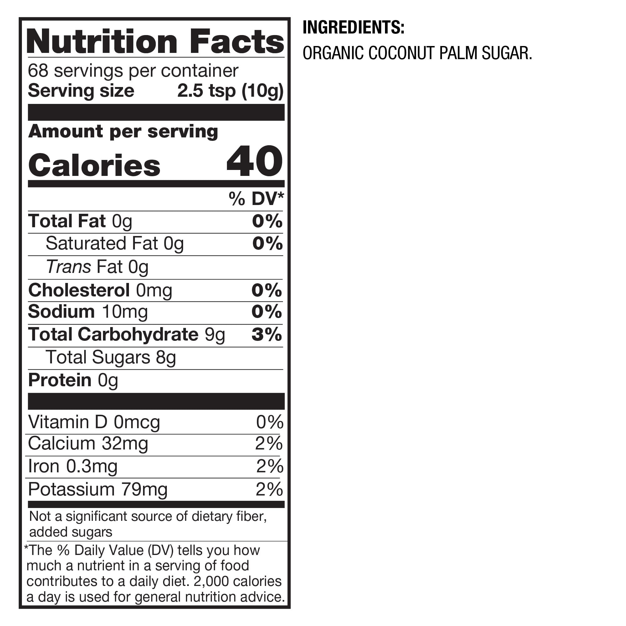 BetterBody Foods Organic Coconut Sugar - 1.5lb (Pack of 8)