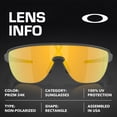thumbnail image 4 of Oakley OO9248 Corridor Rectangle Shaped Non-Polarized Sunglasses for Men - Includes Official Eyewear Kit - Matte Carbon Frame with Prizm 24K Lens, 4 of 6