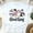 White, variant on Ghoul Gang T-Shirt | Cute Goose Halloween Squad Graphic Tee, White, Size S