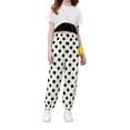 thumbnail image 4 of Toddler Kids Cotton Linen Harem Pants Baby Girls Floral Joggers Bloomers Baggy Sweatpants Double Layer Athletic Active Wear, 4 of 6