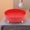 Red, variant on YAHHU Round Cosmetic Spice Rack Turntable 360 Degree Rotating Storage Organizer For Kitchen Cabinet Pantry Small Orange 9.45 inches / 24 cm Diameter Multipurpose Tray Container