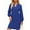 A Dark Blue, variant on UVN Dresses for Women Long Sleeve V Neck Dress Fall Casual Midi Dress